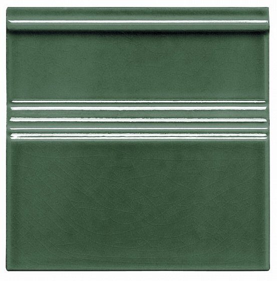 Плитка ADEX RODAPIE CLASICO C/C VERDE OSCURO 15 X 15 15×15