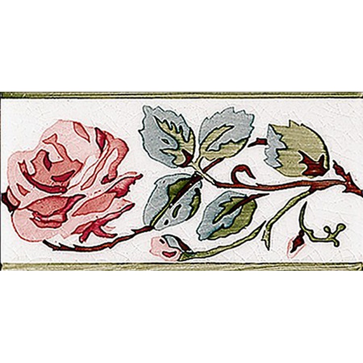 Плитка ADEX CENEFA ROSAS PB CARMIN C/C B 7.5 X 15 7,5×15