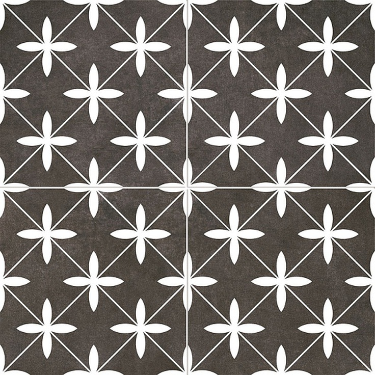 Плитка NICEKER  NKR CHIC POOLE BLACK 45×45 см 45×45