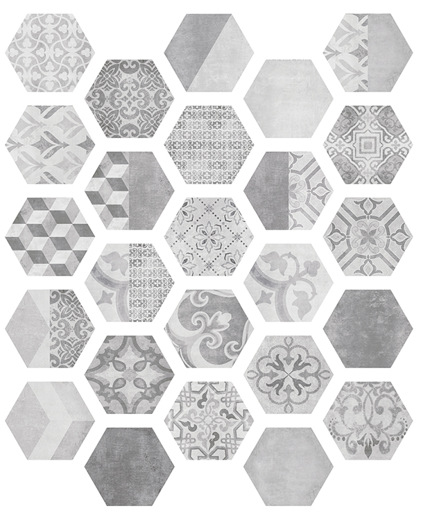 Керамогранит ITT CERAMIC Nuuk Hexa  23,2×26,7