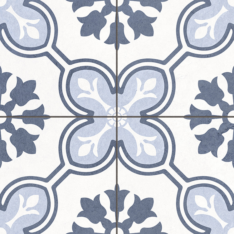 Керамогранит ETILI SERAMIK Chateau Blue Pre-cut 45×45