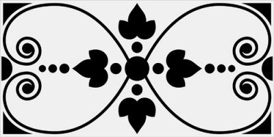 Плитка VIVES Rivoli Rosiers Negro 10×20