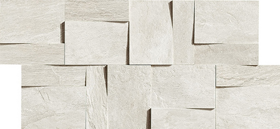 Керамогранит Florim Ardoise Blanc Moddulo Muretto 3d 30×30