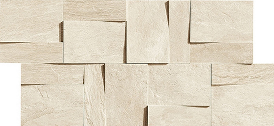Керамогранит Florim Ardoise Ivoire Moddulo Muretto 3d 30×30