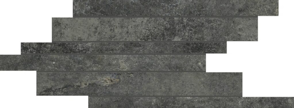 Керамогранит Florim Artifact Of Cerim Worked Charcoal Listello Sfalstato 21×40