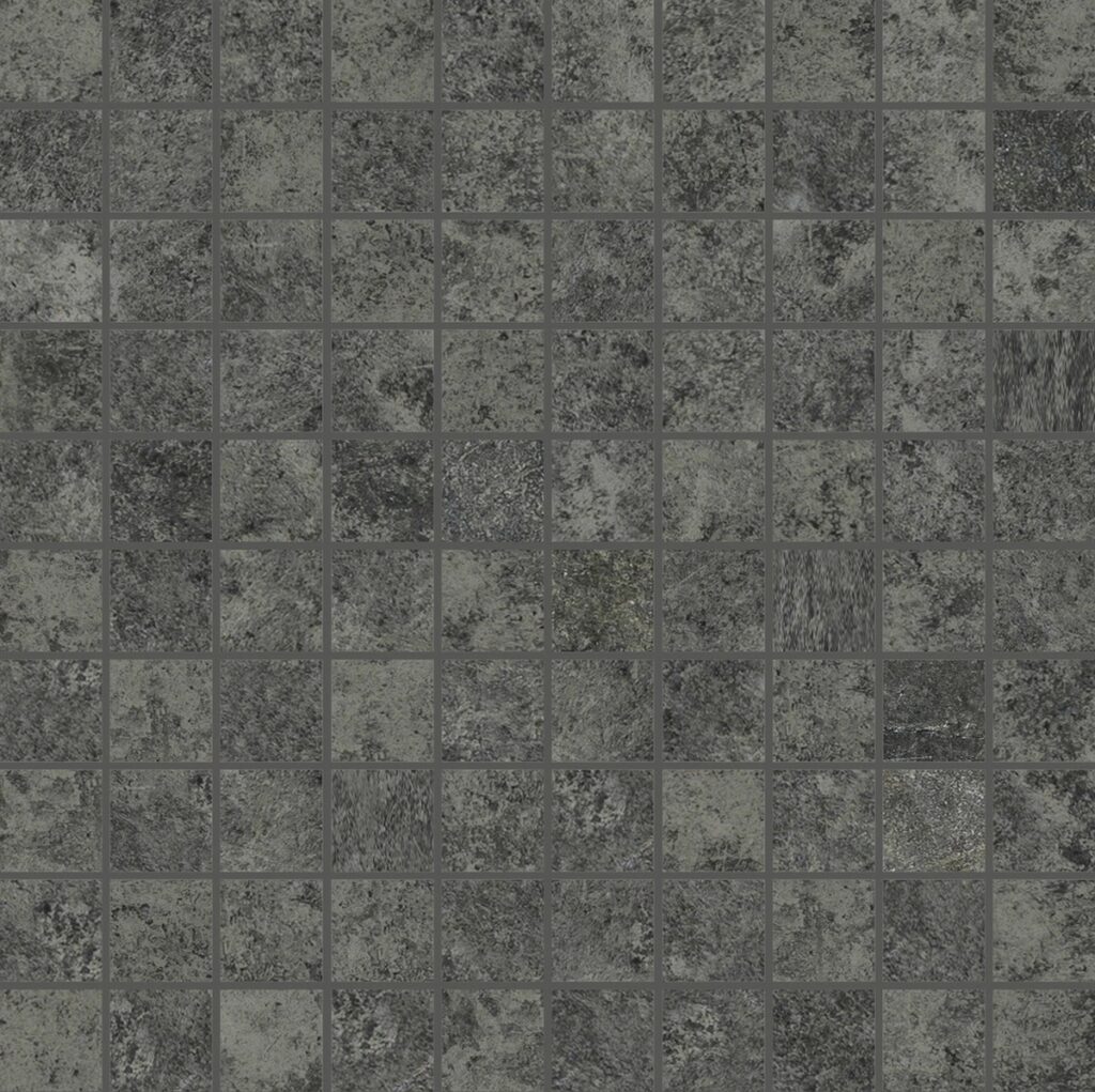 Керамогранит Florim Artifact Of Cerim Worked Charcoal Mos 3×3 30×30