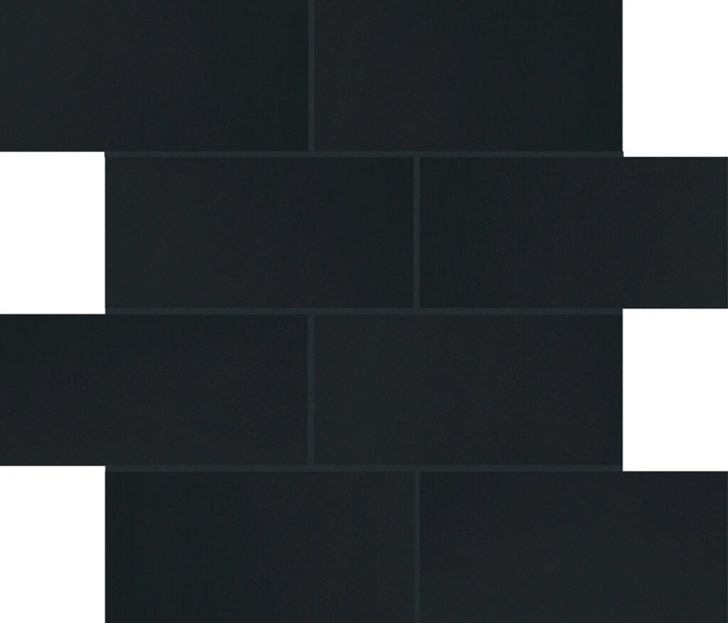 Керамогранит Florim B&W Marble Black High-Glossy 6 Mm 7,5×15 Muretto 30×30