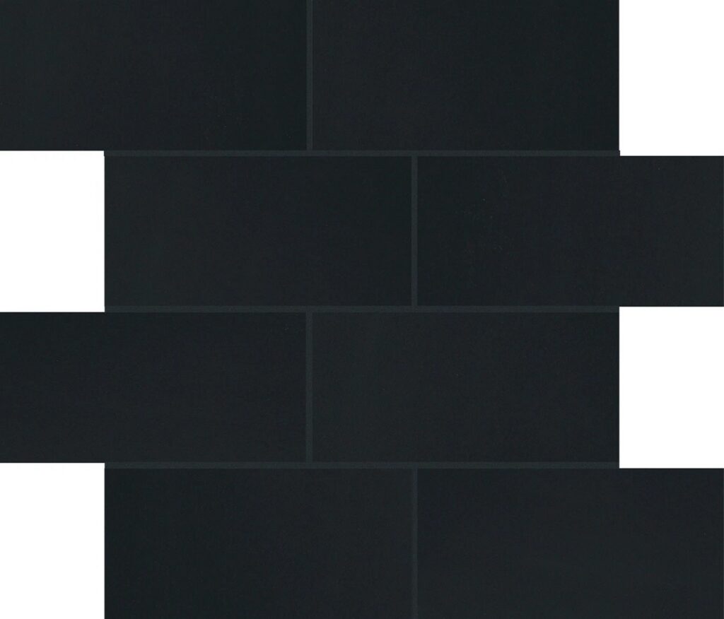 Керамогранит Florim B&W Marble Black Naturale 6 Mm 7,5×15 Muretto 30×30
