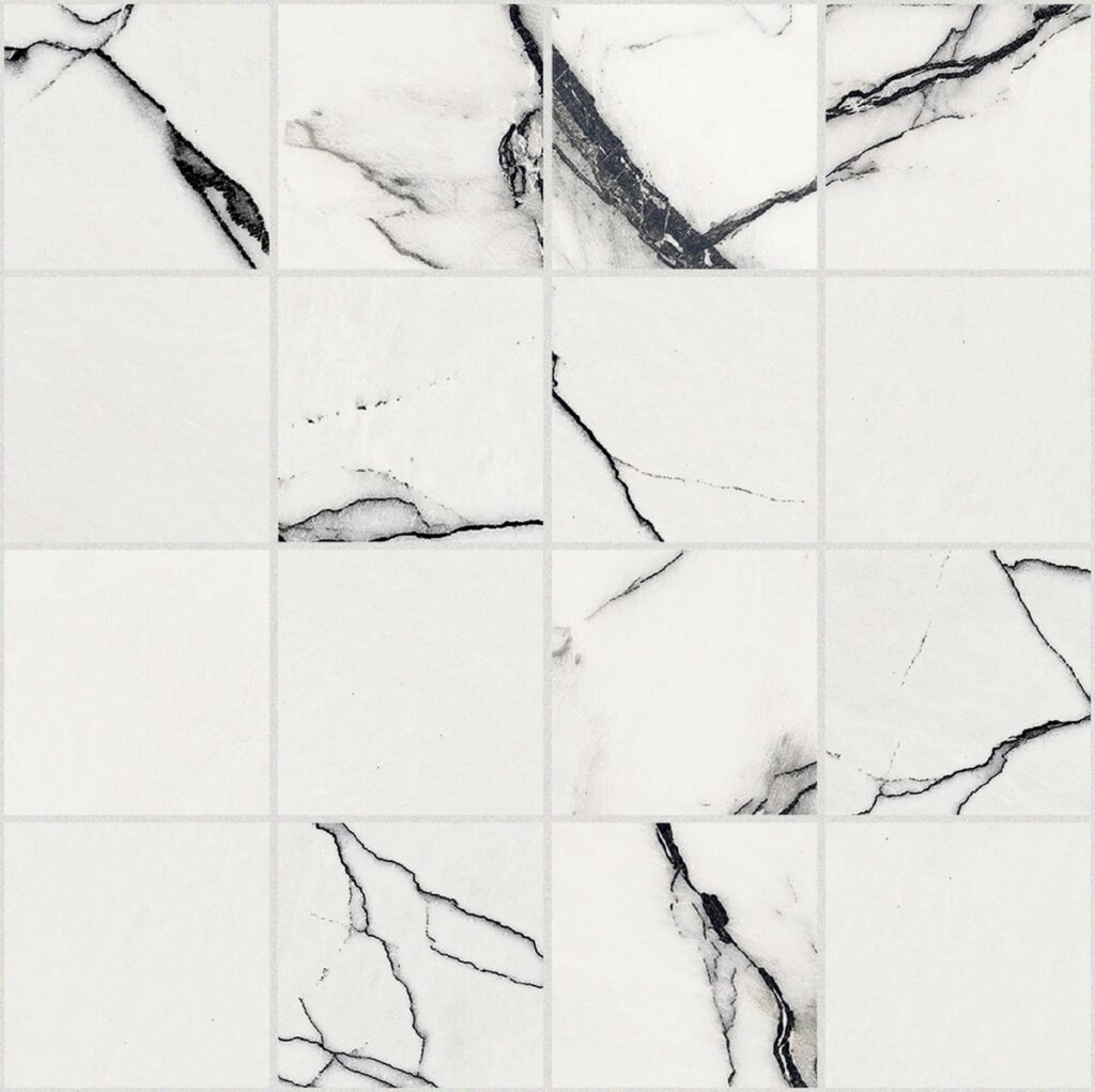 Керамогранит Florim B&W Marble Breach Hglossy 6 Mm Mos 7,5×7,5 30×30