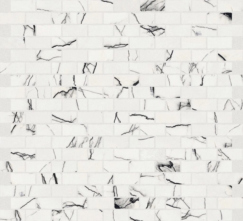 Керамогранит Florim B&W Marble Breach Mat 6 Mm Mos 1,5×3 30×30