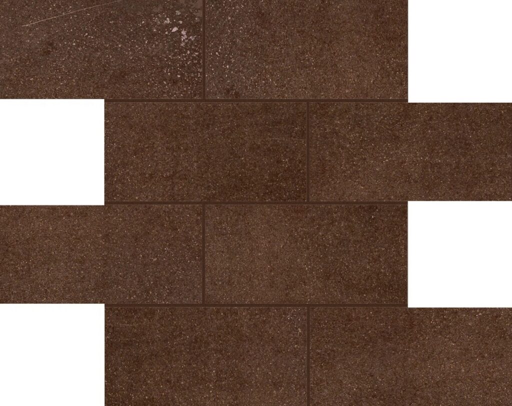 Керамогранит Florim Flowtech Russet Nat. 6 Mm 7,5×15 Muretto 30×30