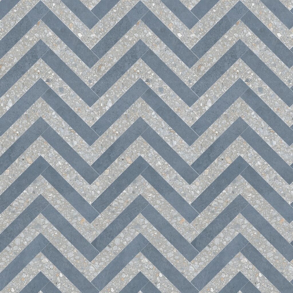 Керамогранит Florim Match Up Cerim Decoro Zig Zag Earl Grey-Blueberry Comfort 48.08×48.64