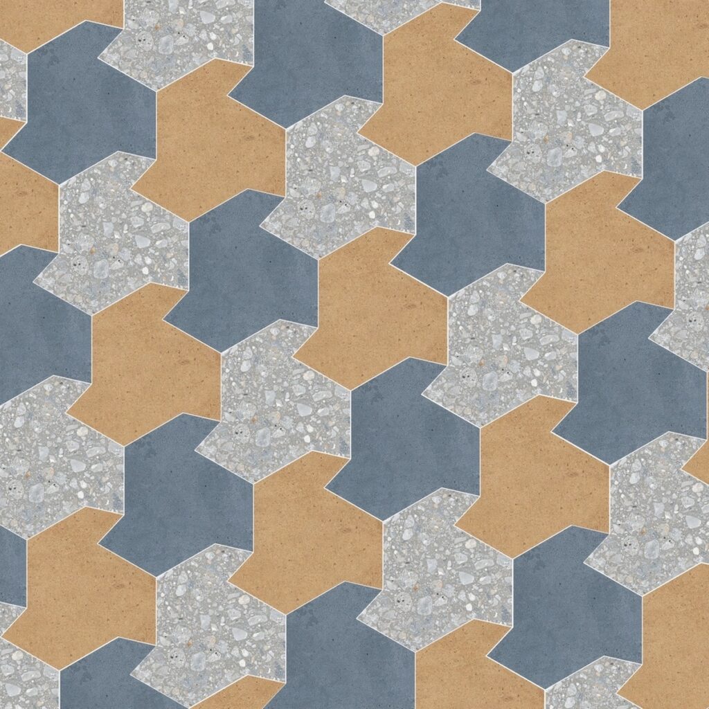 Керамогранит Florim Match Up Cerim Shapes Earl Grey Cinnamon Blueberry Comfort 48.28×49.99