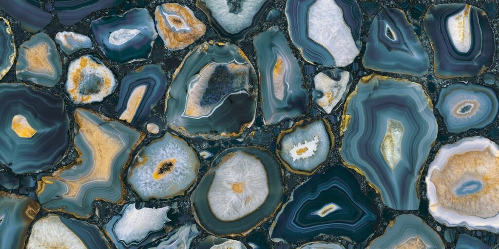 Керамогранит Florim Mystic Luxe Indigo Gold Glossy 6 Mm 60×120