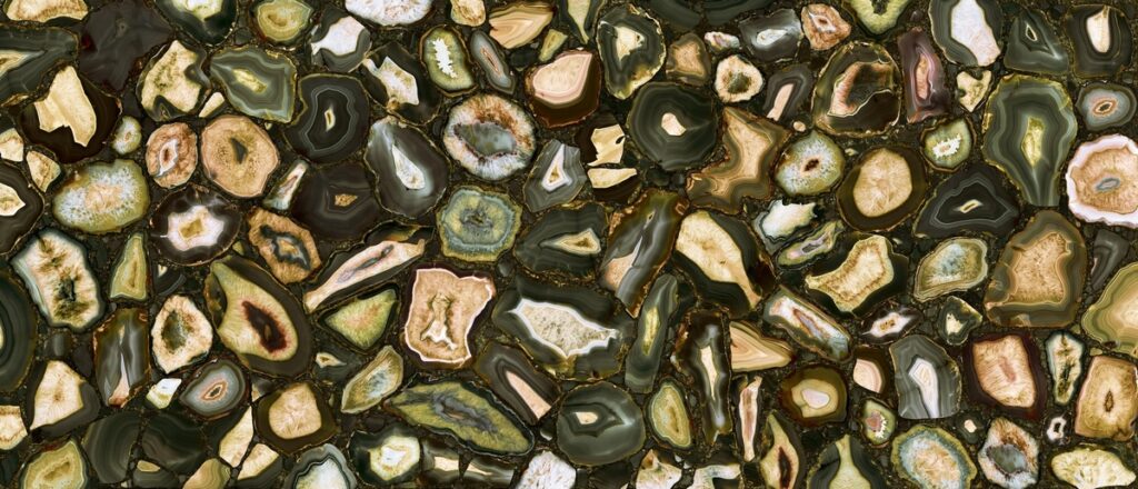 Керамогранит Florim Mystic Luxe Juniper Gold Glossy 6 Mm 120×280