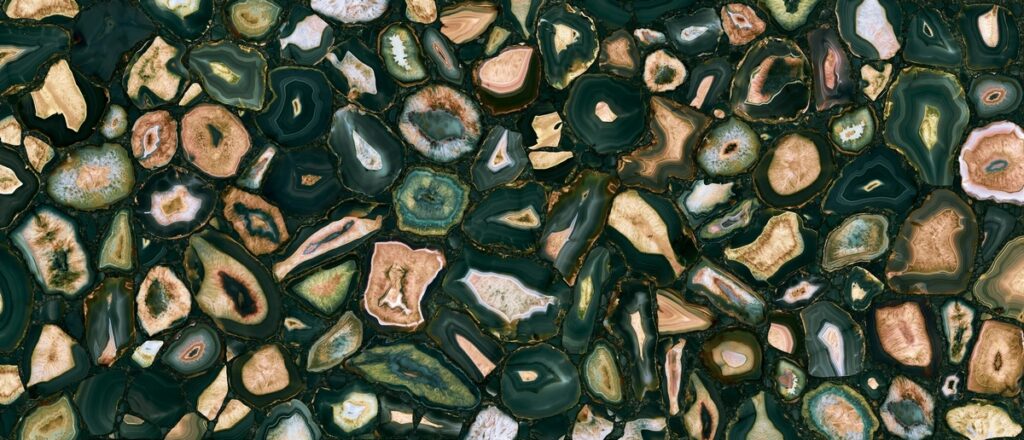Керамогранит Florim Mystic Luxe Viridian Gold Satin 6 Mm 120×280