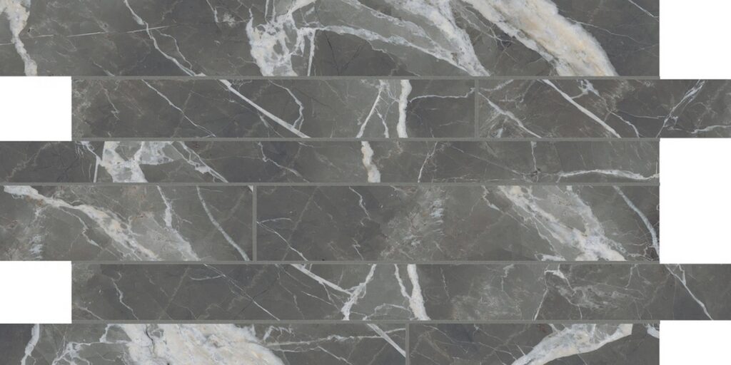 Керамогранит Florim Stones & More 2.0 Calacatta Black Smooth Listello Sfalsato 30×60