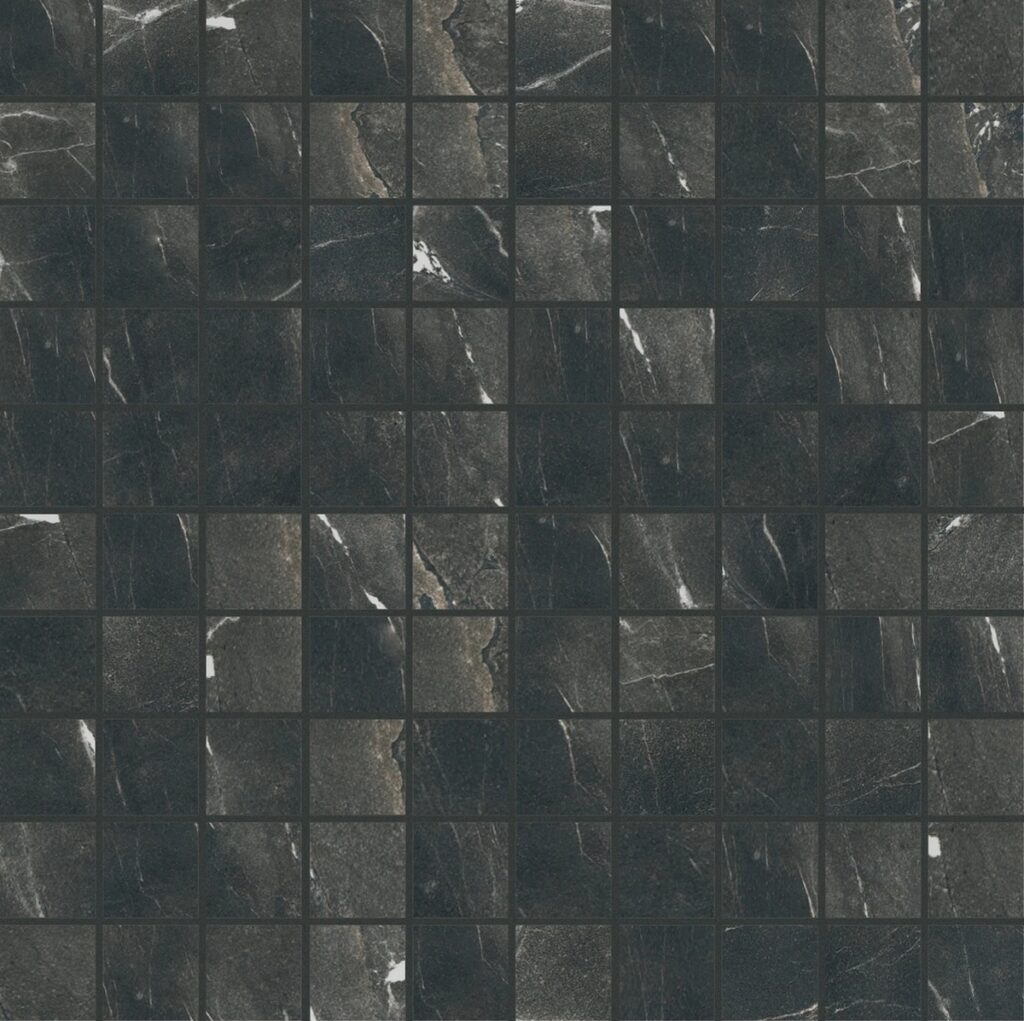 Керамогранит Florim Timeless Black Deep 3×3 Mosaico Lucido 30×30