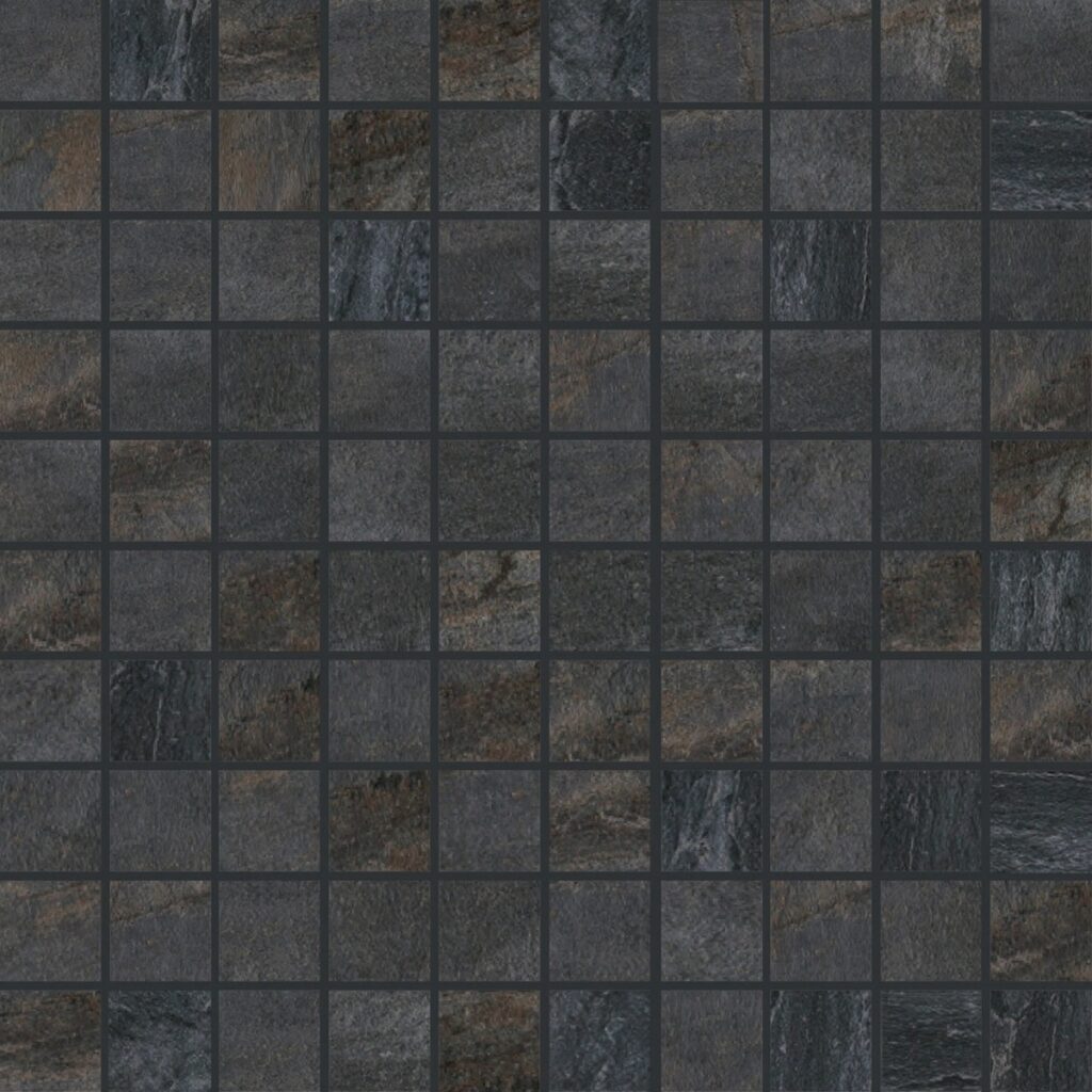Керамогранит Florim Walks 1.0 Black Mosaico 3×3 30×30