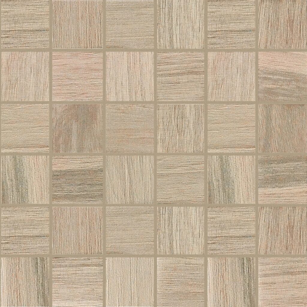 Керамогранит Florim Wooden Tile Almond Mosaico Sfalstato Nat 5×5 30×30
