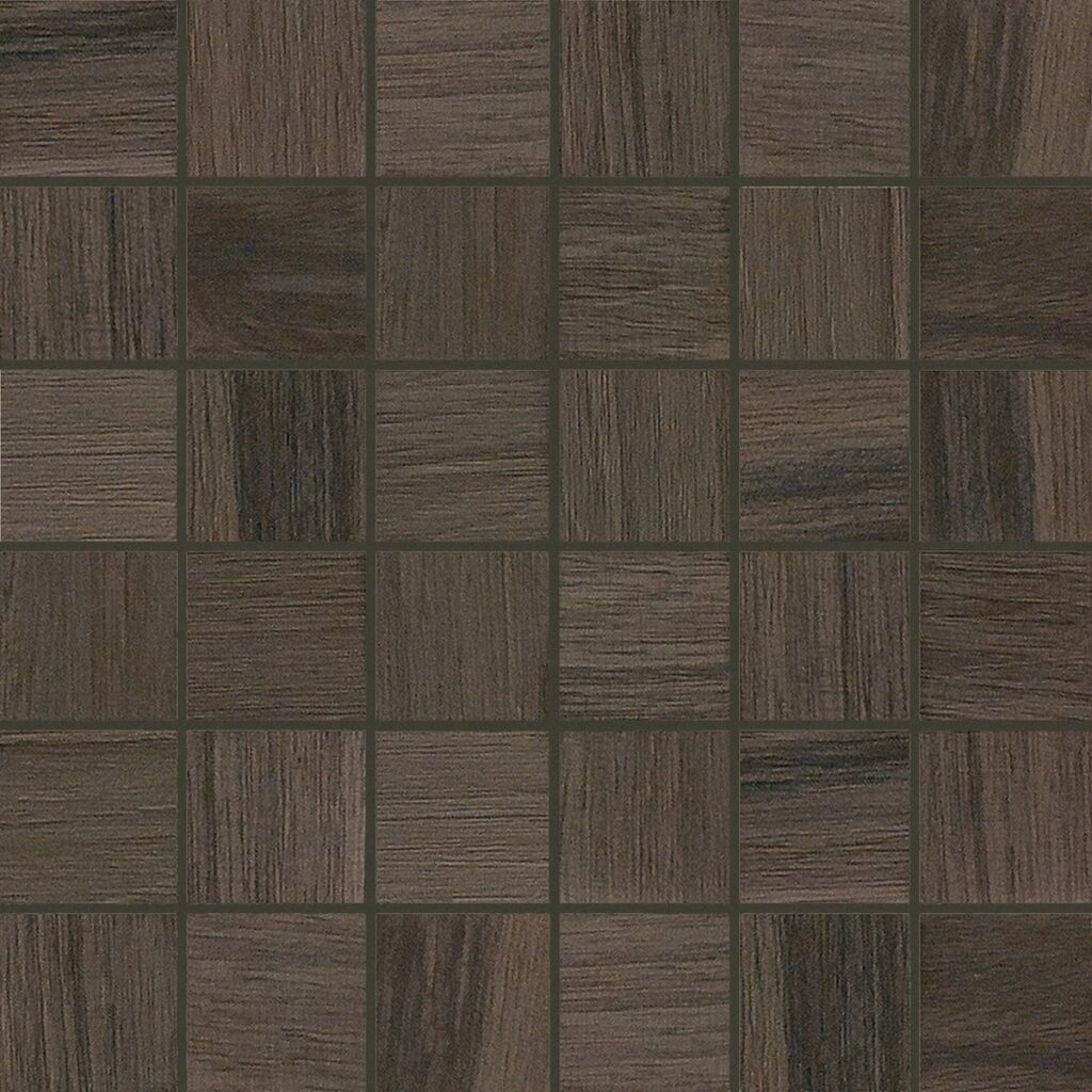 Керамогранит Florim Wooden Tile Brown Mosaico Sfalstato Nat 5×5 30×30