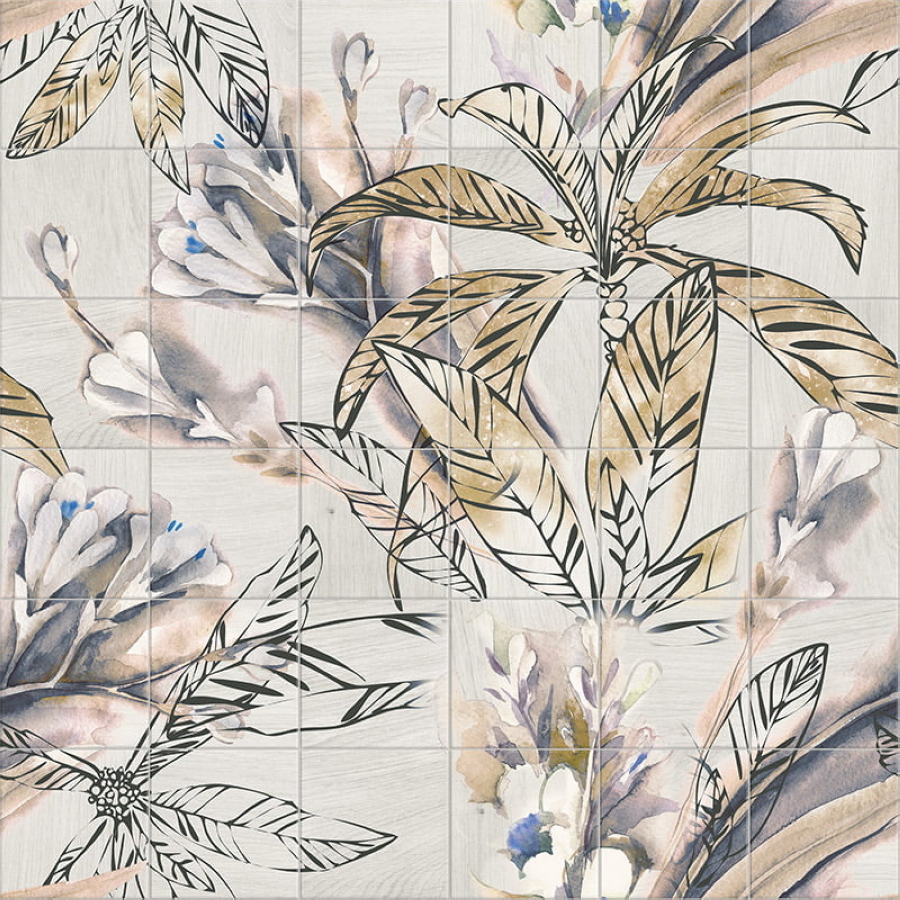 Керамогранит Mainzu Mural Autumn Leaves 120×120 (Комплект Из 36шт 20×20)