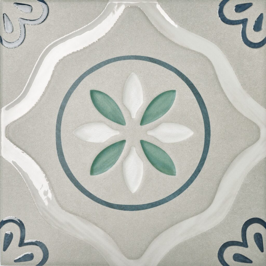 Керамогранит Motto Velvet Gris Decor 2 20×20