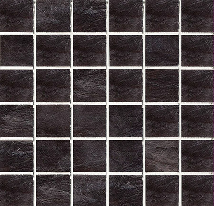 Керамогранит Rex Mosaico Ardoise Noir Grip 30×30