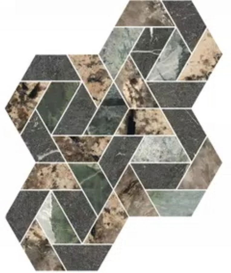 Керамогранит Rex Heritage Luxe Maze Mix Glossy 39×49