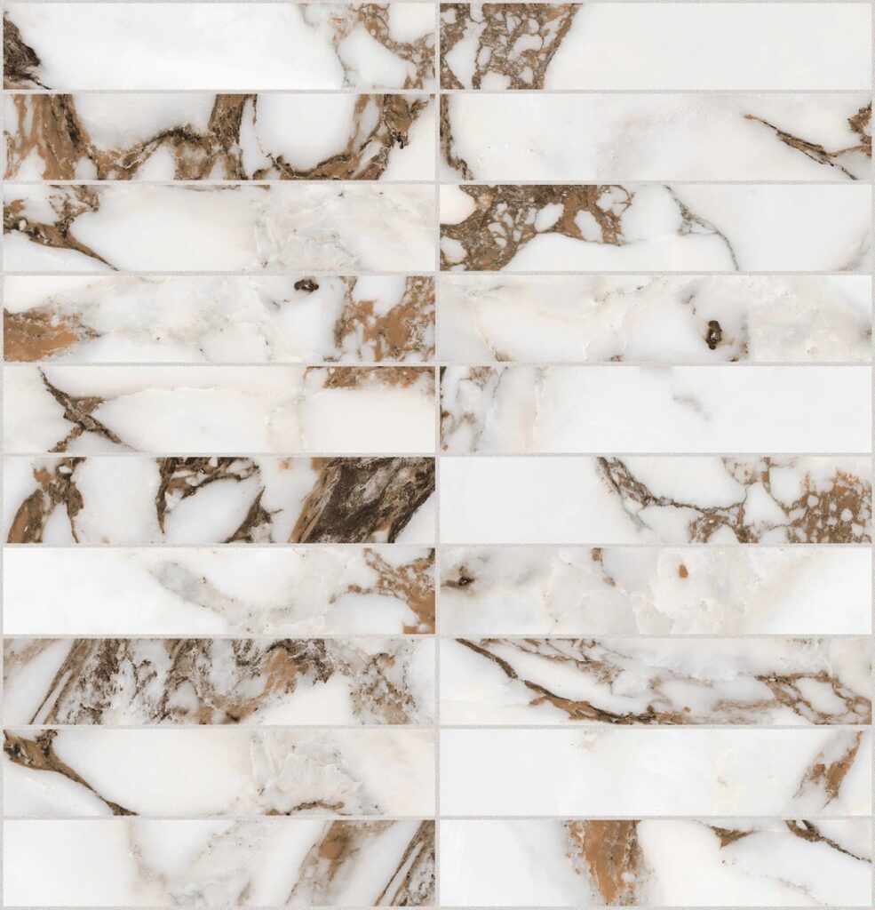 Керамогранит Rex Bijoux Breche Capraia Glossy Mosaico 3×15 30×30