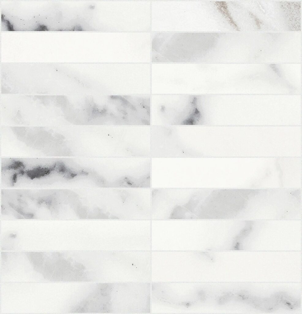 Керамогранит Rex Origines De Rex Blanc Matte Mosaico 3×15 30×30