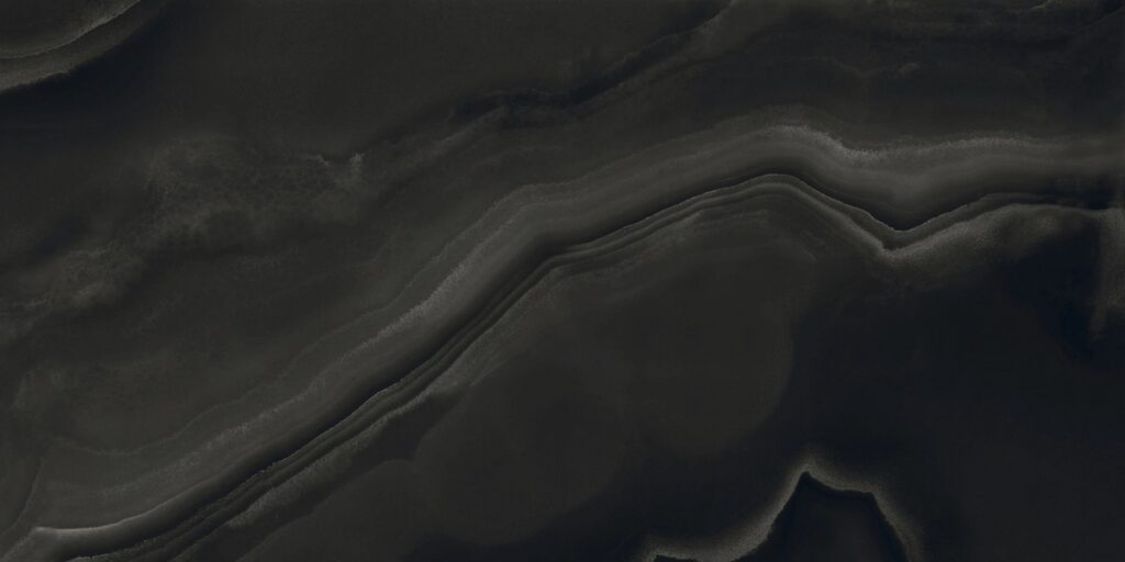 Керамогранит Rex Eccentric Luxe Smoky Black Glossy 6mm 120×240