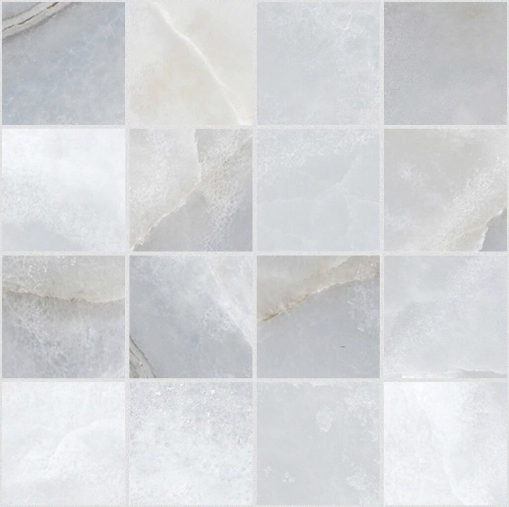 Керамогранит Rex Reves De Rex Blue Glossy 6mm Mosaico 7.5×7.5 30×30