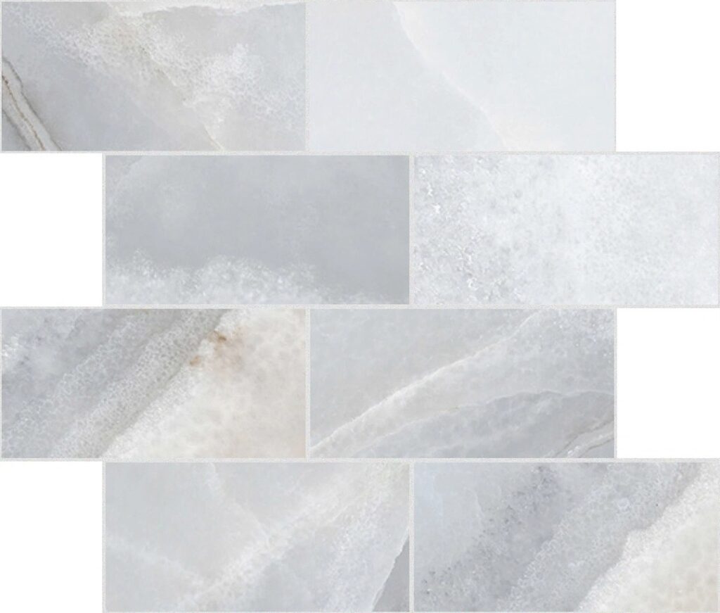 Керамогранит Rex Reves De Rex Blue Glossy 6mm Muretto 7.5×15 30×30