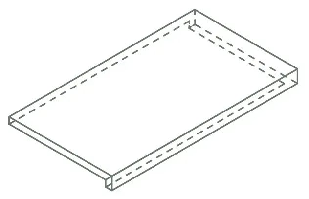 Италон Х2 Аура Кл.Голд Ступ. Угл.Пр 33×120