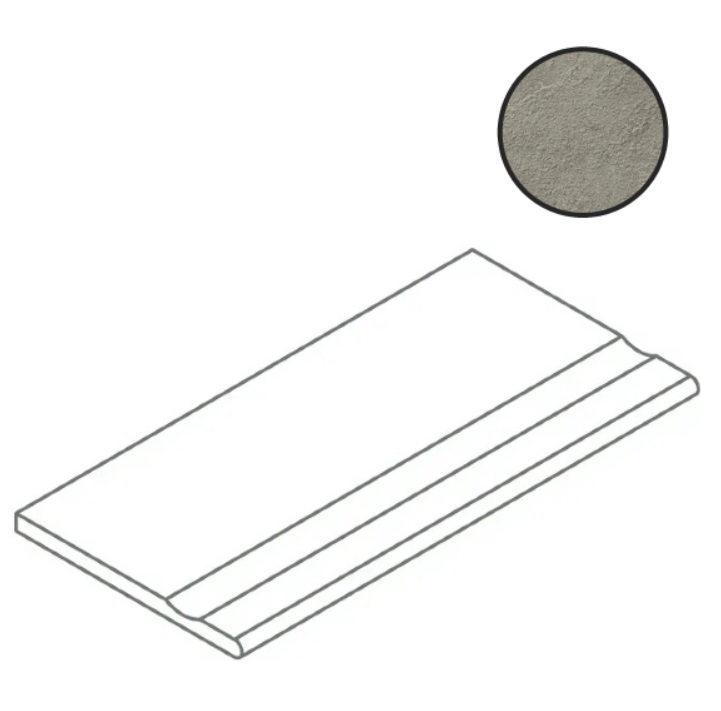 Италон Х2 Фоссил Блэк Борт.С Выемкой Закр 30×120