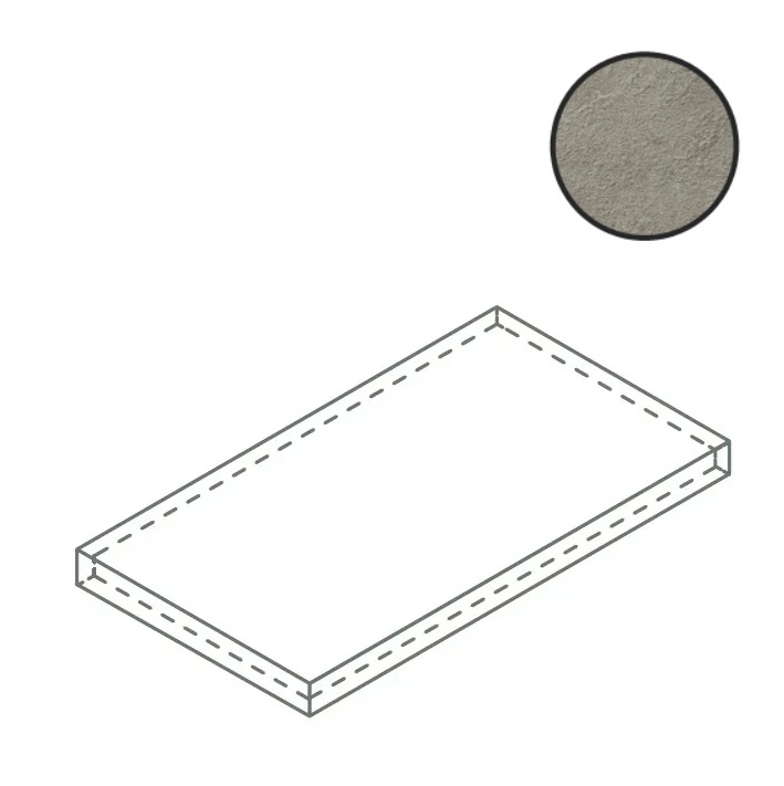 Италон Х2 Фоссил Блэк Ступ.Угл.Лев 33×120