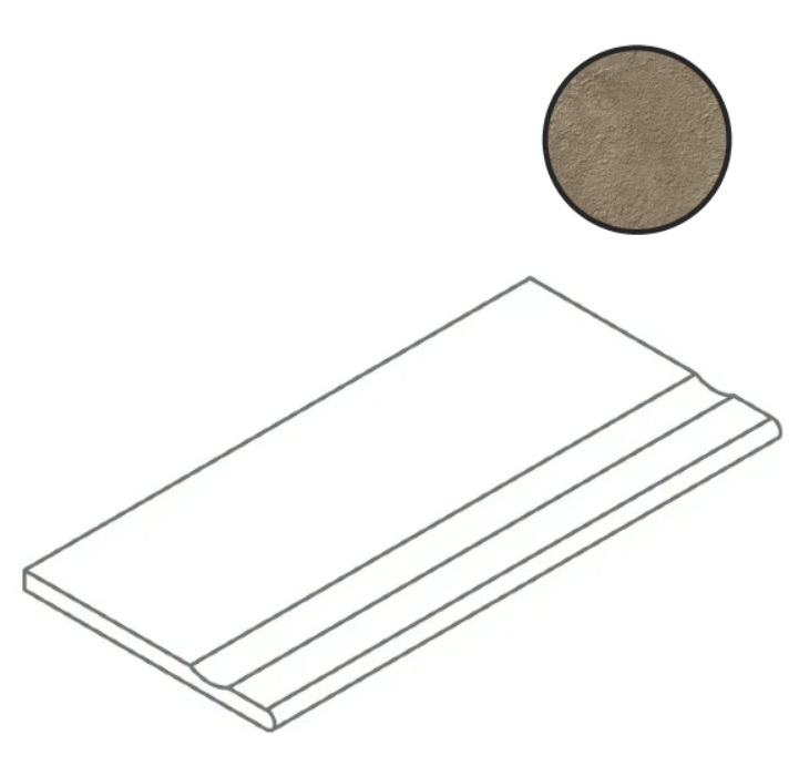 Италон Х2 Фоссил Дезерт Борт.С Выемкой Закр 30×120