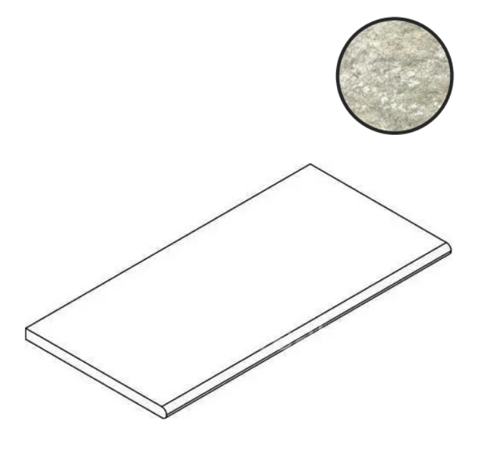 Италон Х2 Магма Минерал Борт. Закруглённый 60×30
