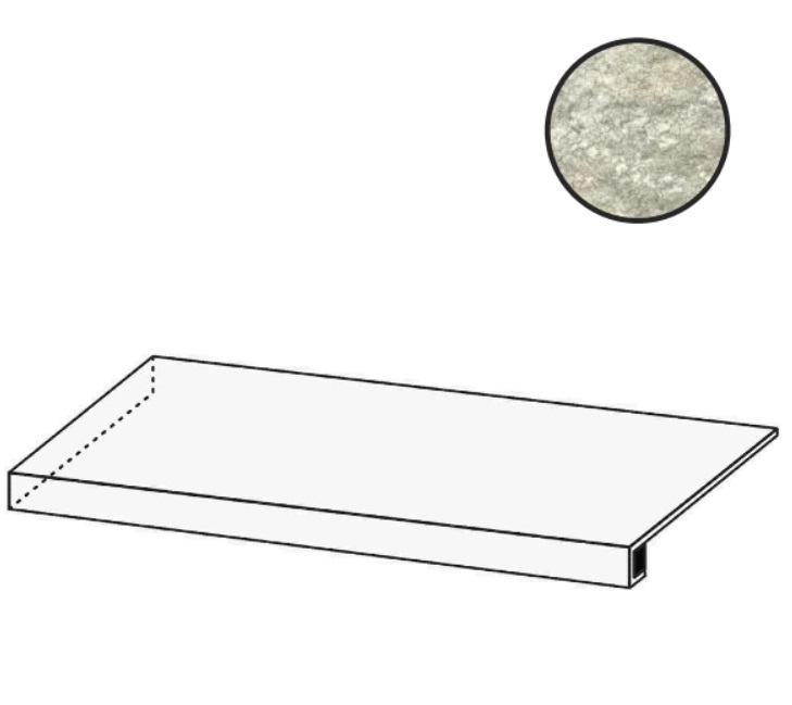 Италон Х2 Магма Минерал Ступ.Угл.Лев 33×120