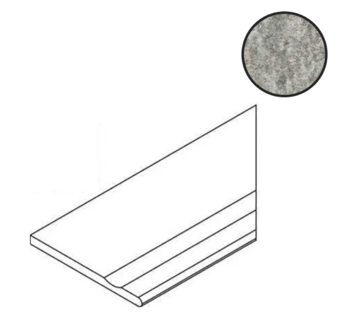 Италон Х2 Магма Сильвер Борт. С Выемк.Закр.Пр 60×30