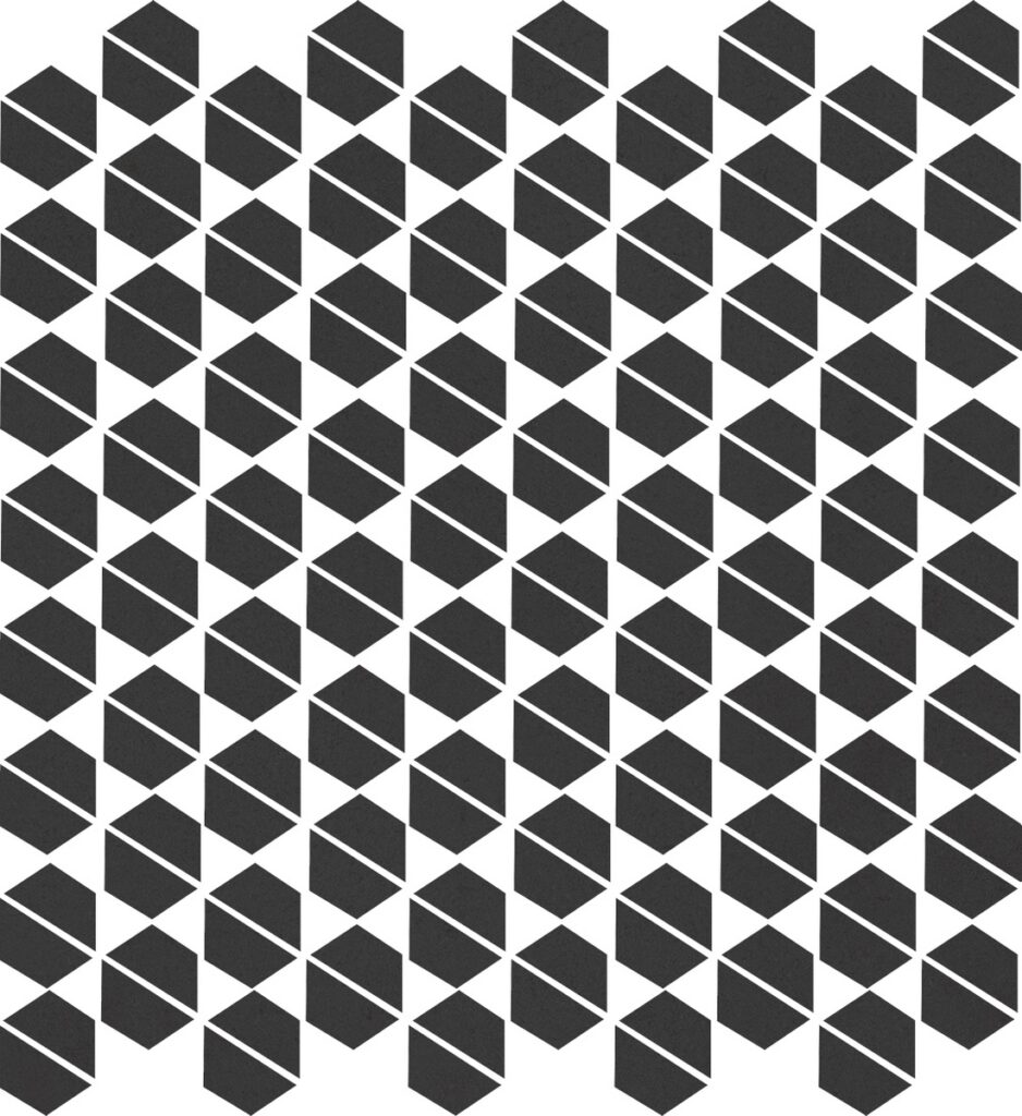 Керамогранит Living Ceramics Cava Black Mosaic. B. 27.5×29.6