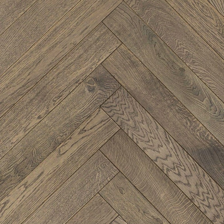Английская Елка ESTA PARKET Herringbone Oak Hb Bc Lava Grey 10×60