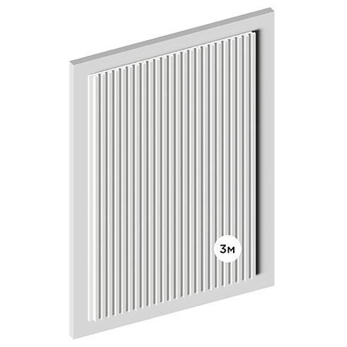 Панель HIWOOD Lv129 Long Np 1,1×300 Клеевой