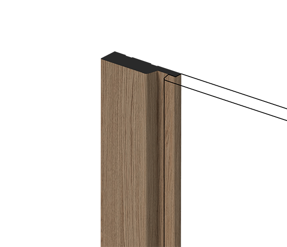 Молдинг HIWOOD Финишный Lf124A Br417 1,2×270 Клеевой