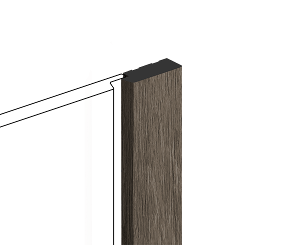 Молдинг HIWOOD Финишный Lf124B Br490 12×270 Клеевой