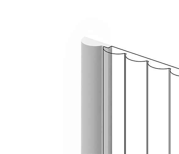 Молдинг HIWOOD Финишный Lf135A Long Np 1,2×300 Клеевой