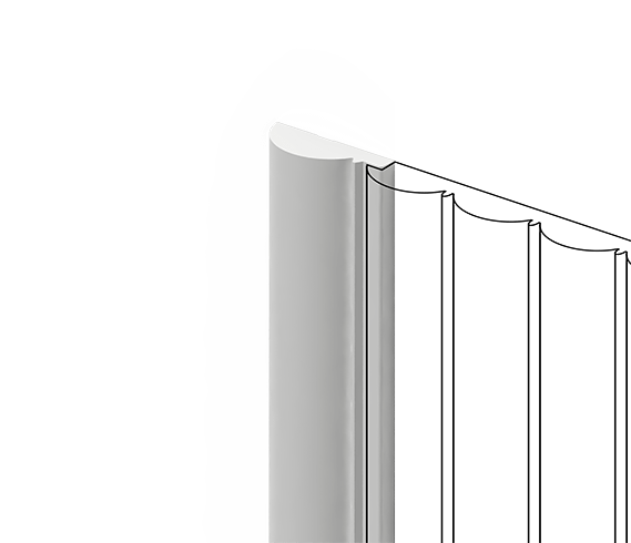 Молдинг HIWOOD Финишный Lf137A Long Np 3,56×300 Клеевой