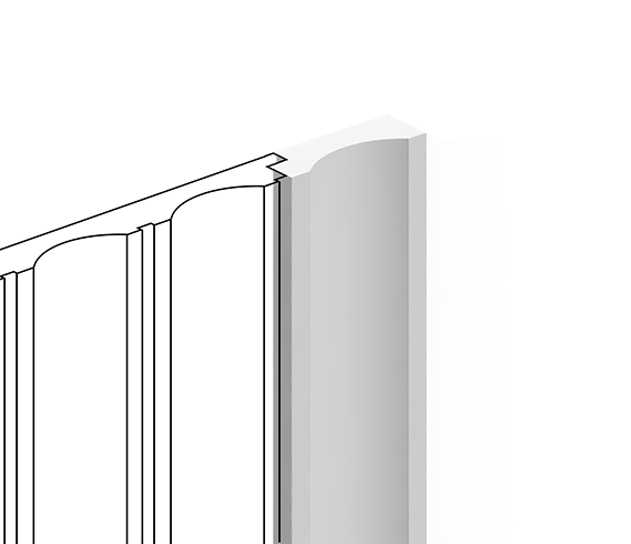 Молдинг HIWOOD Финишный Lf138B Long Np 1,2×300 Клеевой