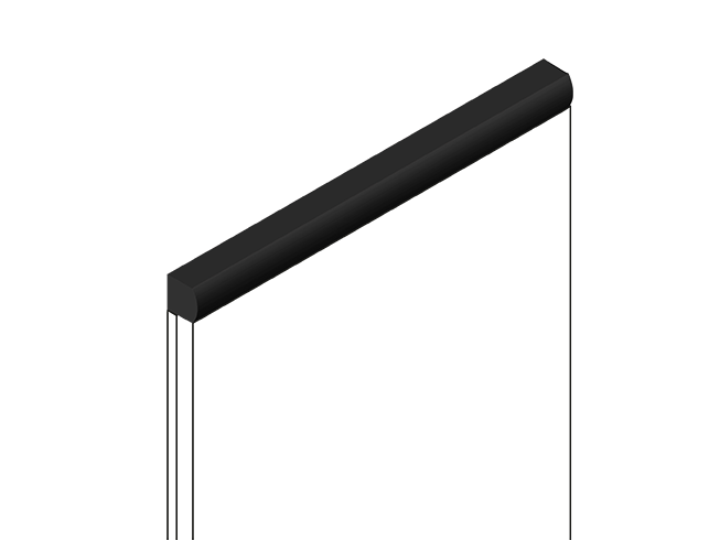 Молдинг HIWOOD D15V2 Bk 1,5×270 Клеевой